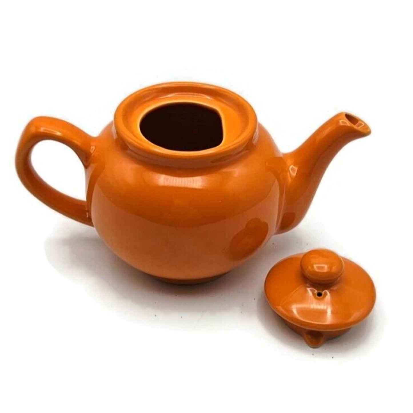 Teapot Traditional Orange Tea Serving Price Kensington Stoneware 2 Fluid Cups