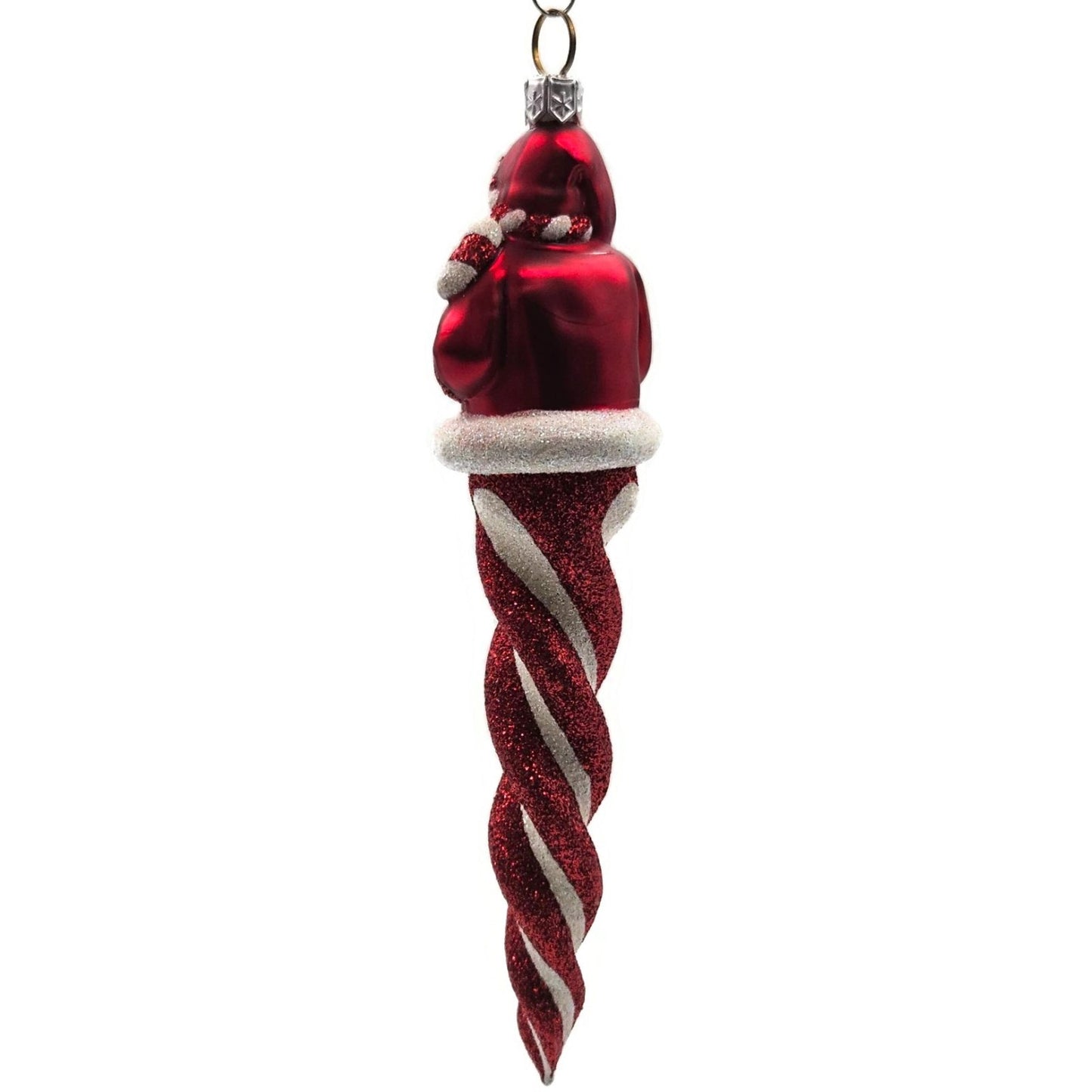 Patricia Breen Santa Sopel Red White Candy Cane Spiral Christmas Tree Ornament
