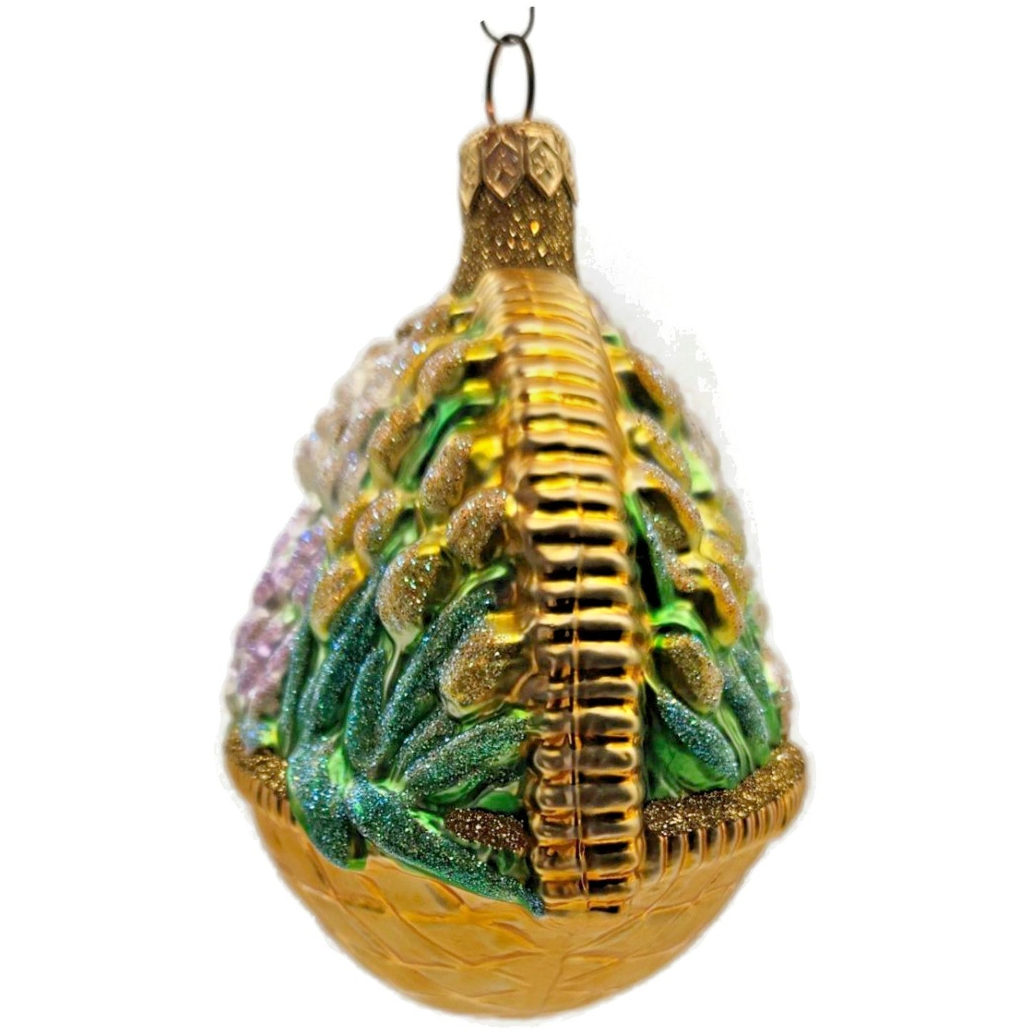 Patricia Breen Flowers For My Love Gold Tulips Spring Christmas Ornament Basket