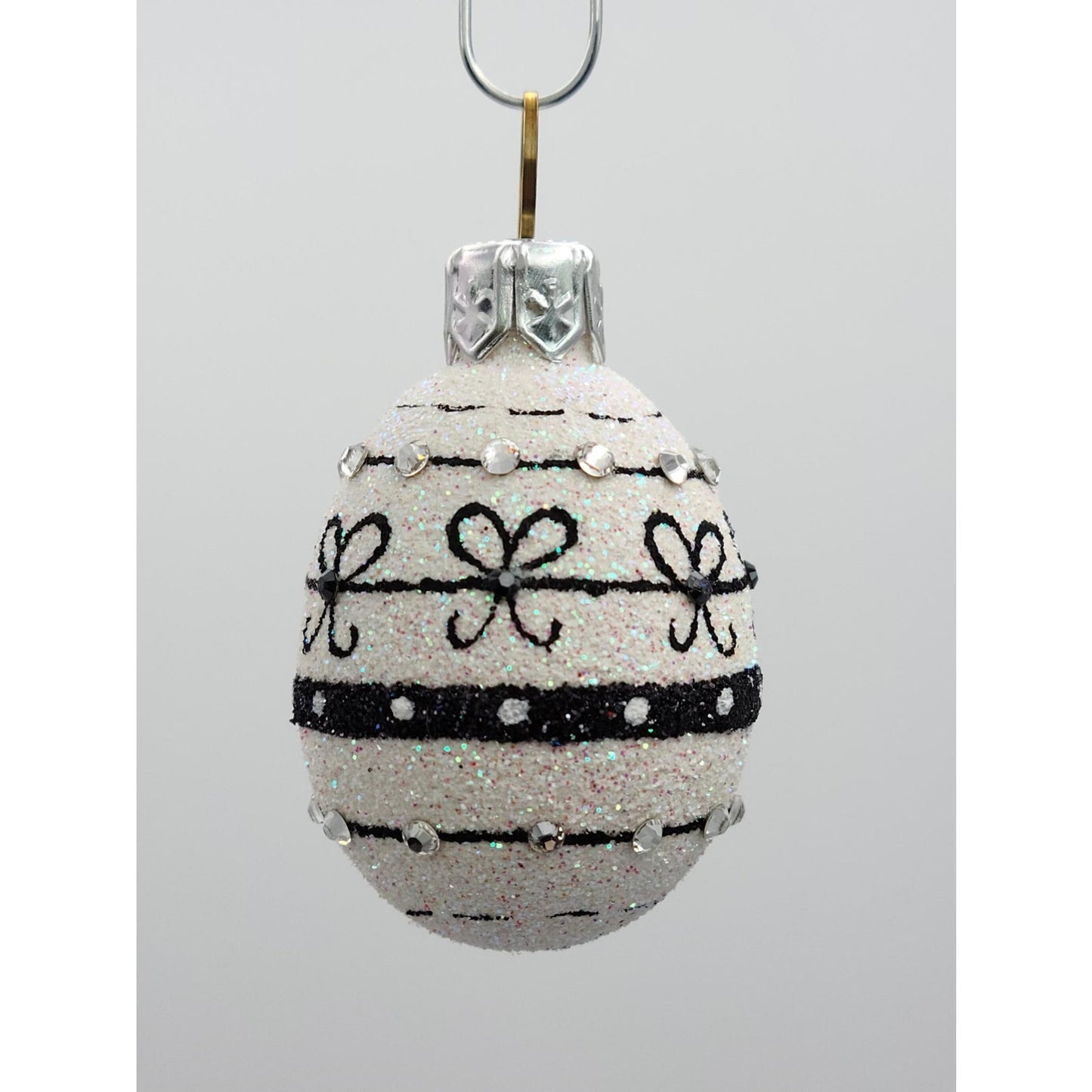 Patricia Breen Miniature Egg Beribboned and Bowed Easter Spring Holiday Ornament