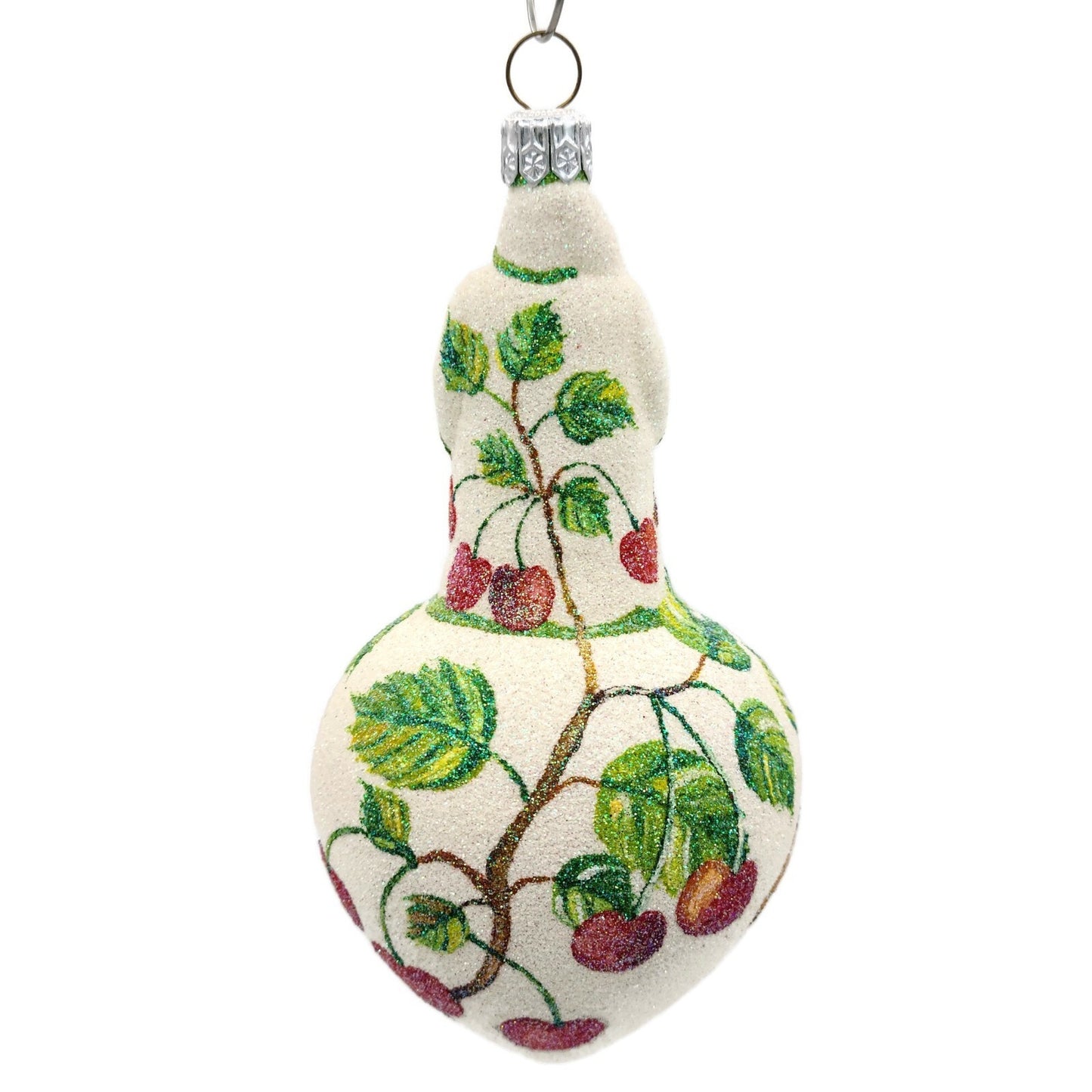 Patricia Breen Spearman Santa Cherries Christmas Spring Holiday Tree Ornament