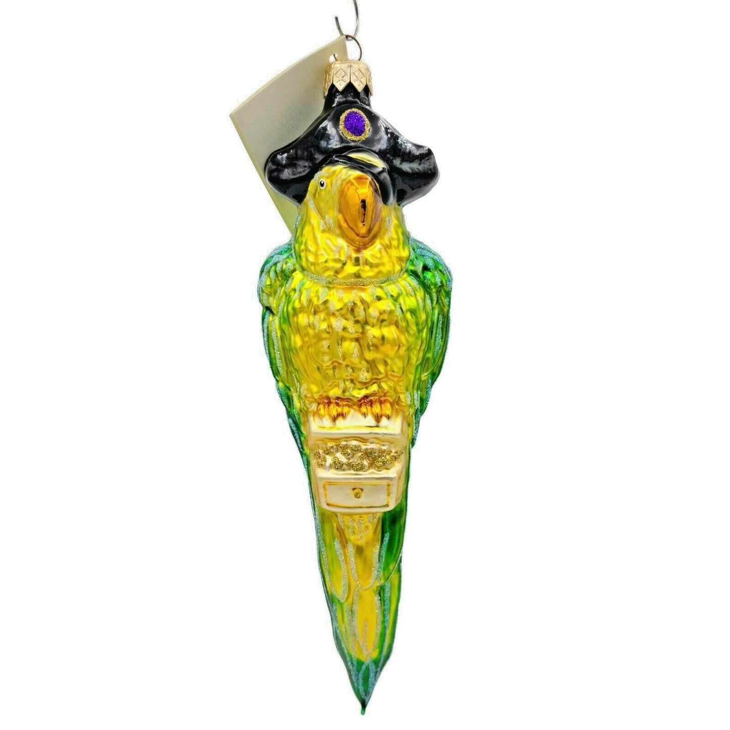 Patricia Breen Portland Parrot Green Pirate Bird Holiday Treasure Ornament CATZ
