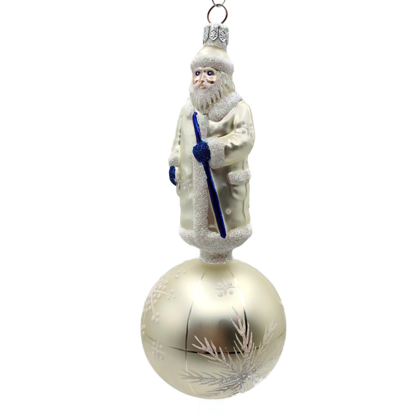 Patricia Breen Sojourning Santa Claus Pearl Traveling Christmas Tree Ornament
