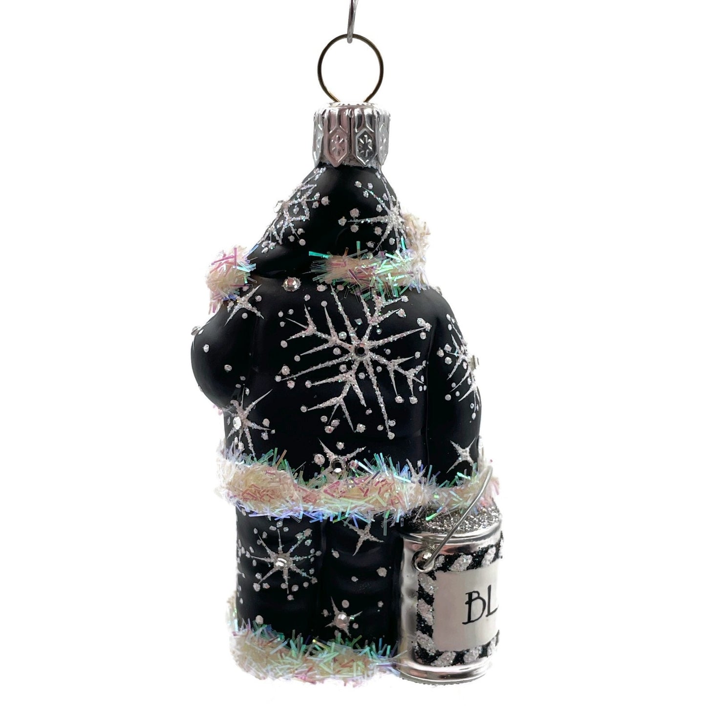 Patricia Breen Toys to Paint Black Santa Claus Christmas Holiday Tree Ornament