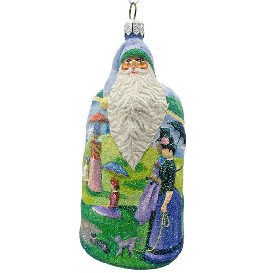 Patricia Breen Seurat Santa Sunday At La Grande Jatte Spring Christmas Ornament