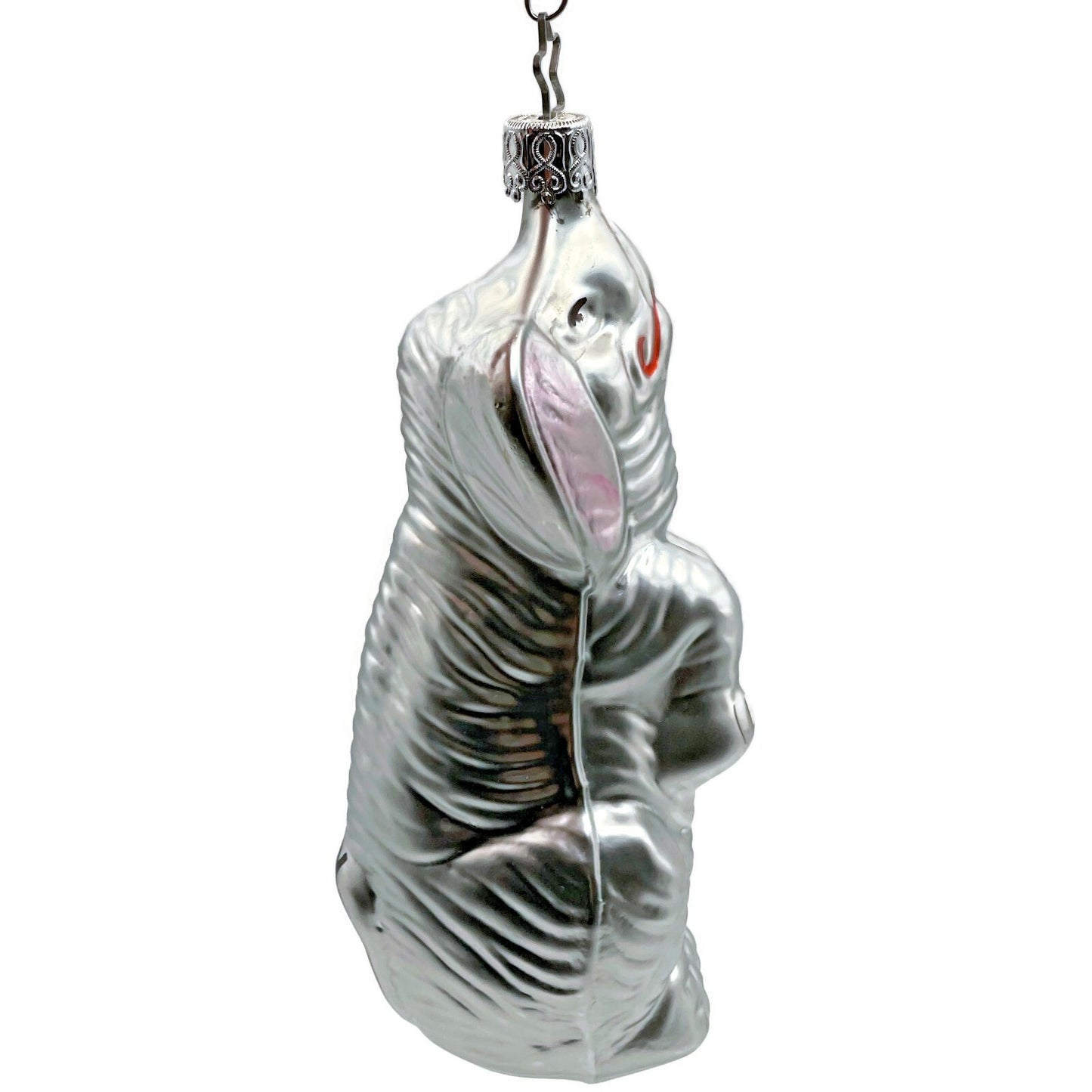 Jumbo Elephant Circus Inge Glass Ornament Silver Old World Christmas Tree German