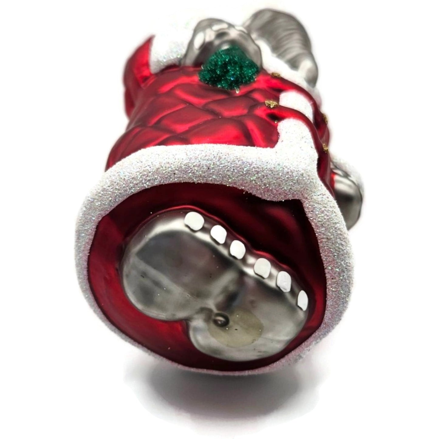 Patricia Breen Christmas at the Zoo Elephant Red Glitter Christmas Ornament CATZ