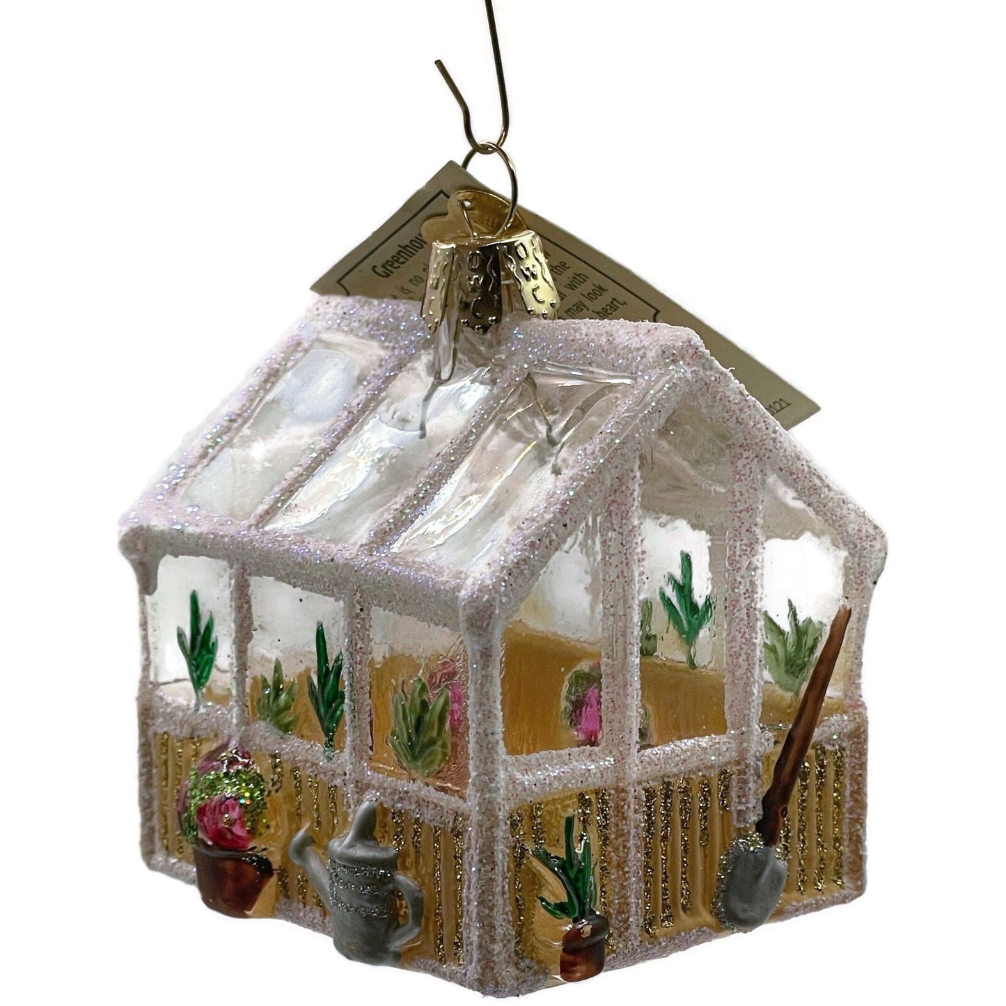 OWC Greenhouse Ornament Garden Spring Blown Glass Old World Christmas Tree Decor