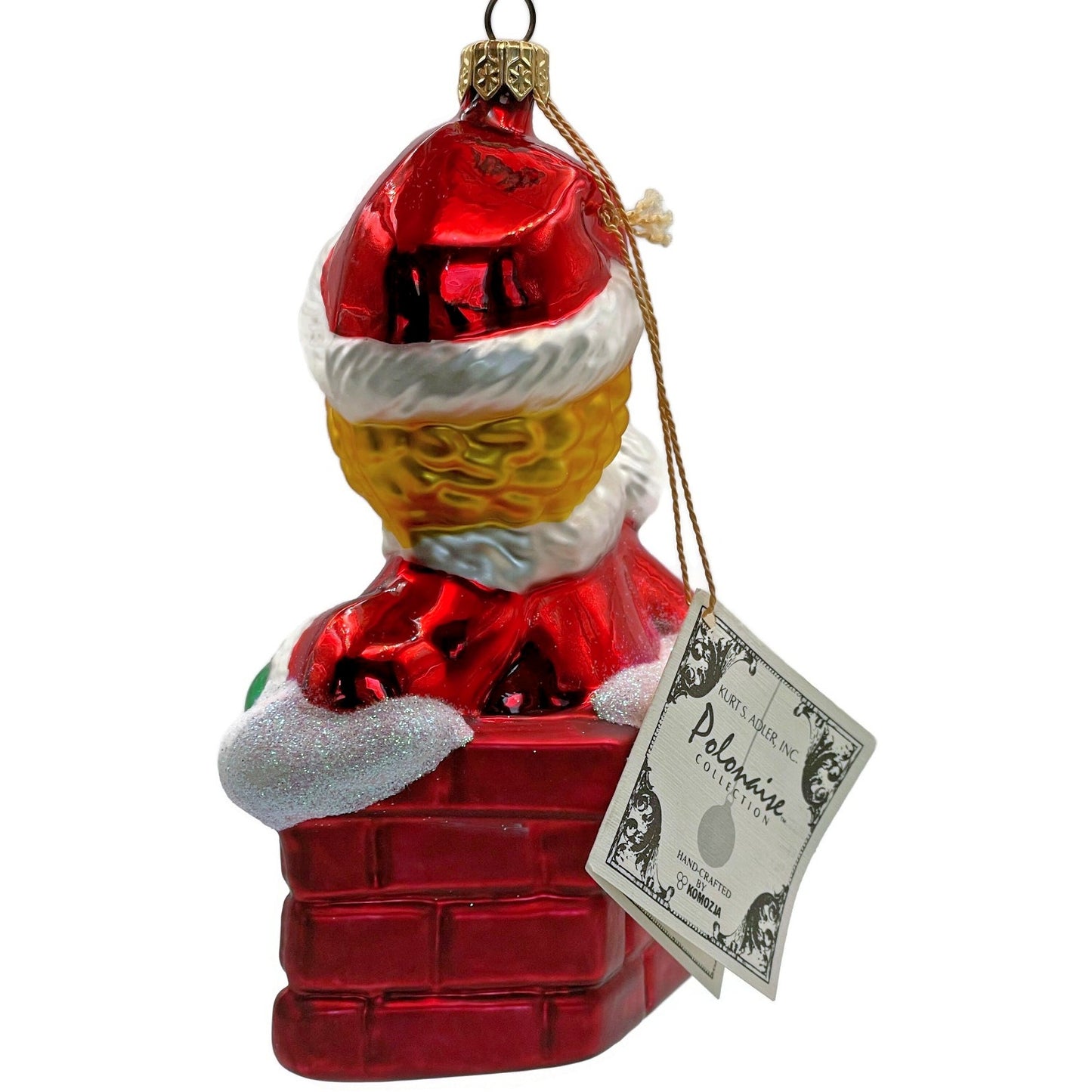 Big Bird Santa Sesame Street Chimney Christmas Ornament Kurt S Adler Polonaise