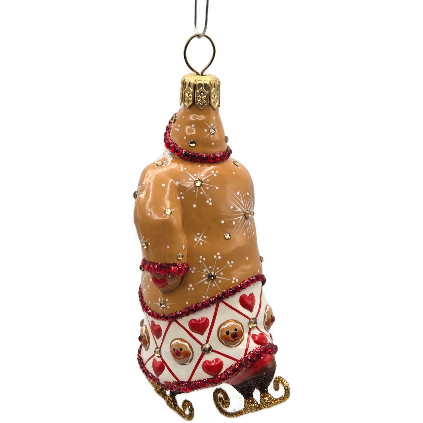 Patricia Breen Anniversary at the Zoo Santa Claus Gingerbread Christmas Ornament