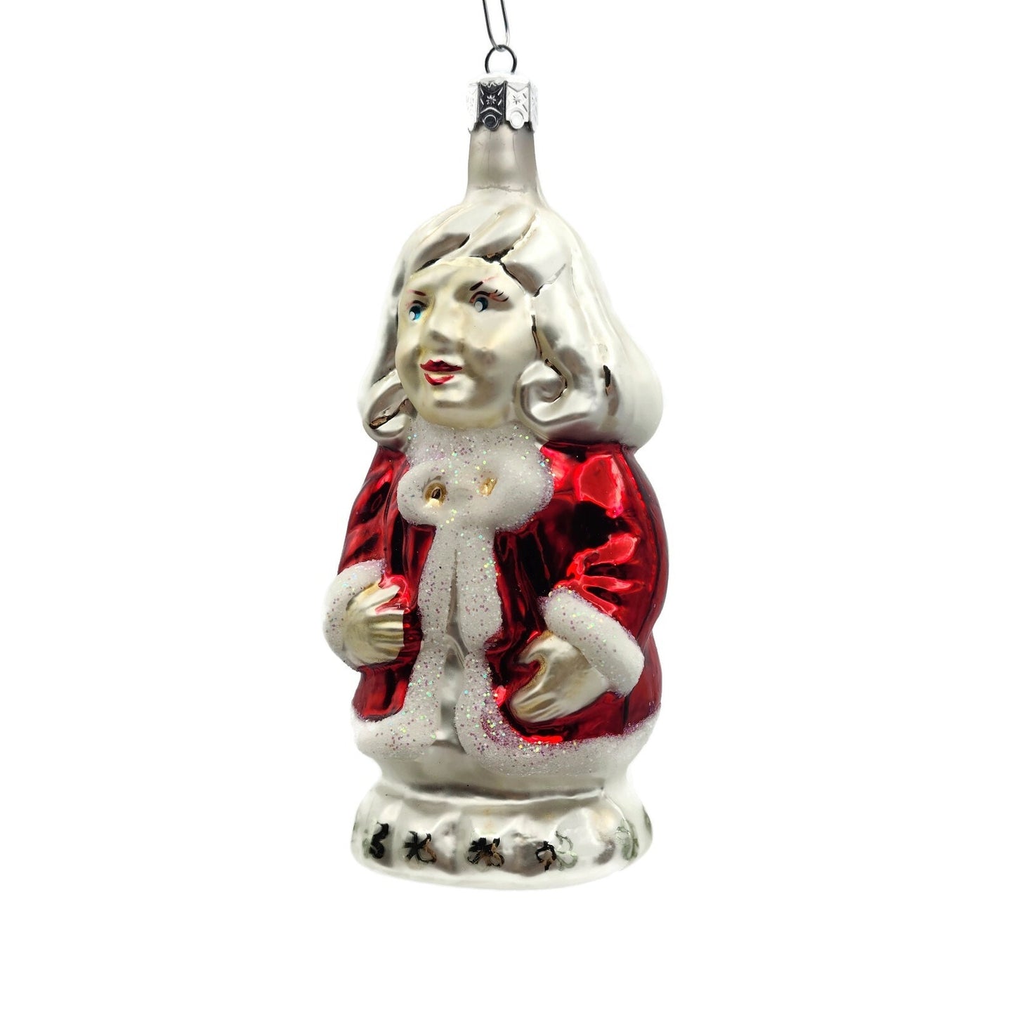 Christopher Radko Mrs Santa Claus Red Christmas Holiday Tree Ornament 92-059-0