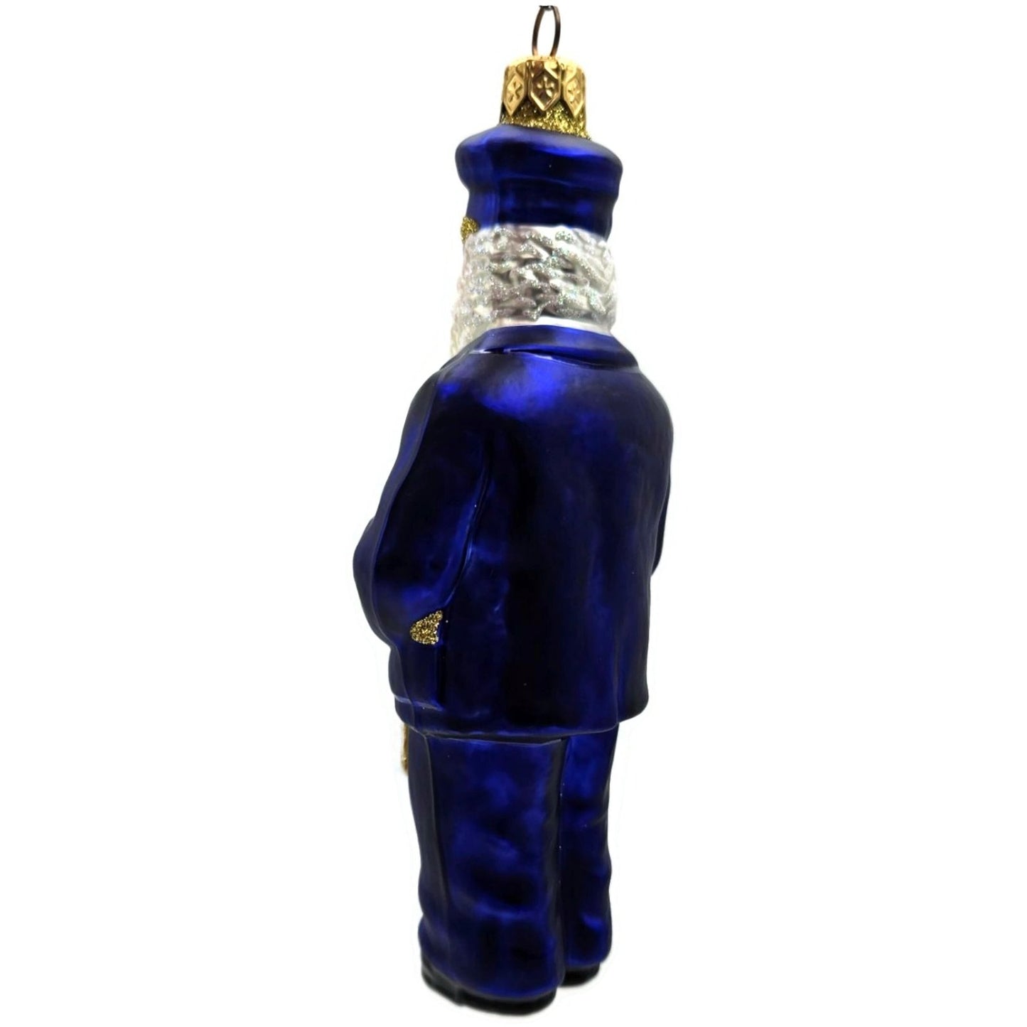 Patricia Breen Lighthouse Keeper Santa Claus Blue Nautical Christmas Ornament