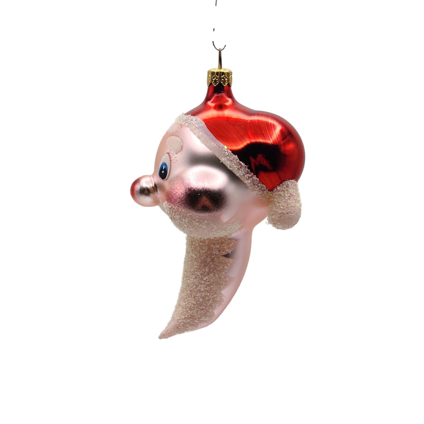 Christopher Radko Cheeky St. Nick Pink Italian Christmas Tree Ornament 95-274-0