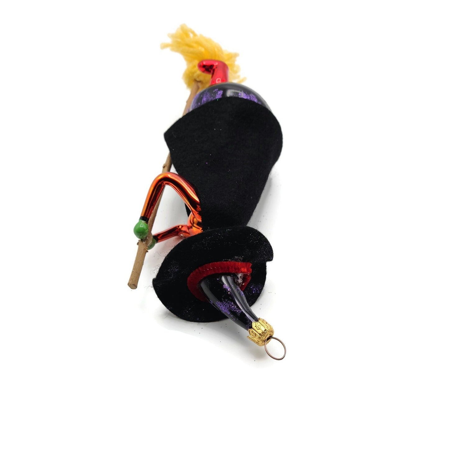 Christopher Radko Fly by Night Witch Italian Halloween Tree Ornament 97-408-0