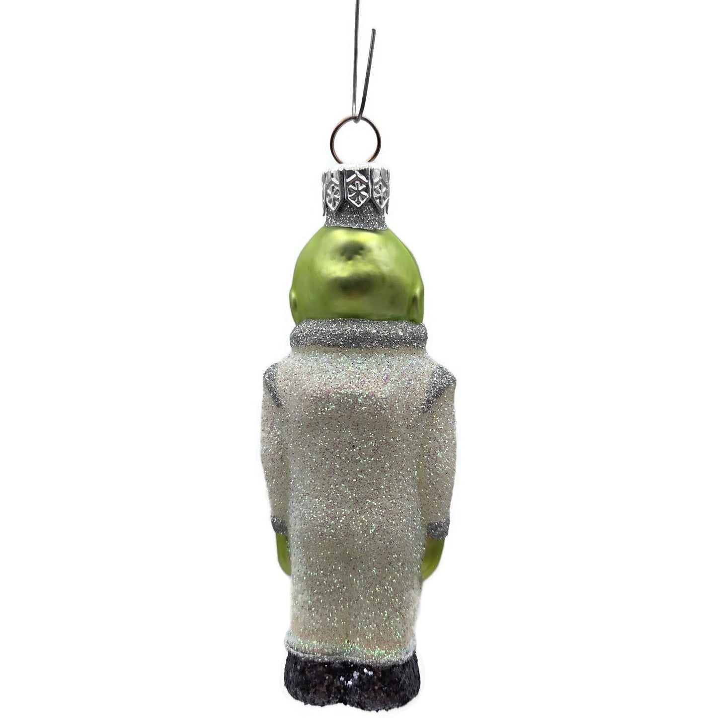 Patricia Breen A Walk on the Moon Alien Glittered Suit Shoes Christmas Ornament