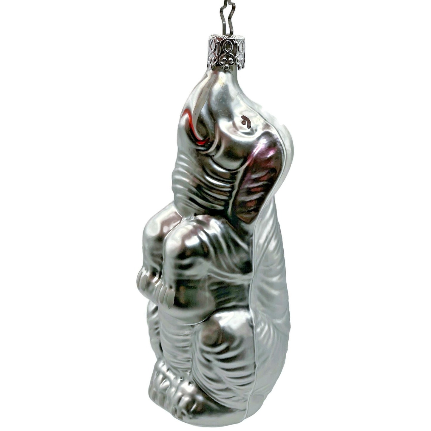 Jumbo Elephant Circus Inge Glass Ornament Silver Old World Christmas Tree German