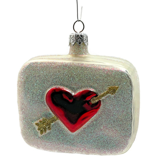 Patricia Breen To My Sweet Pearl Red Hearts On Back Valentines Ornament Postcard