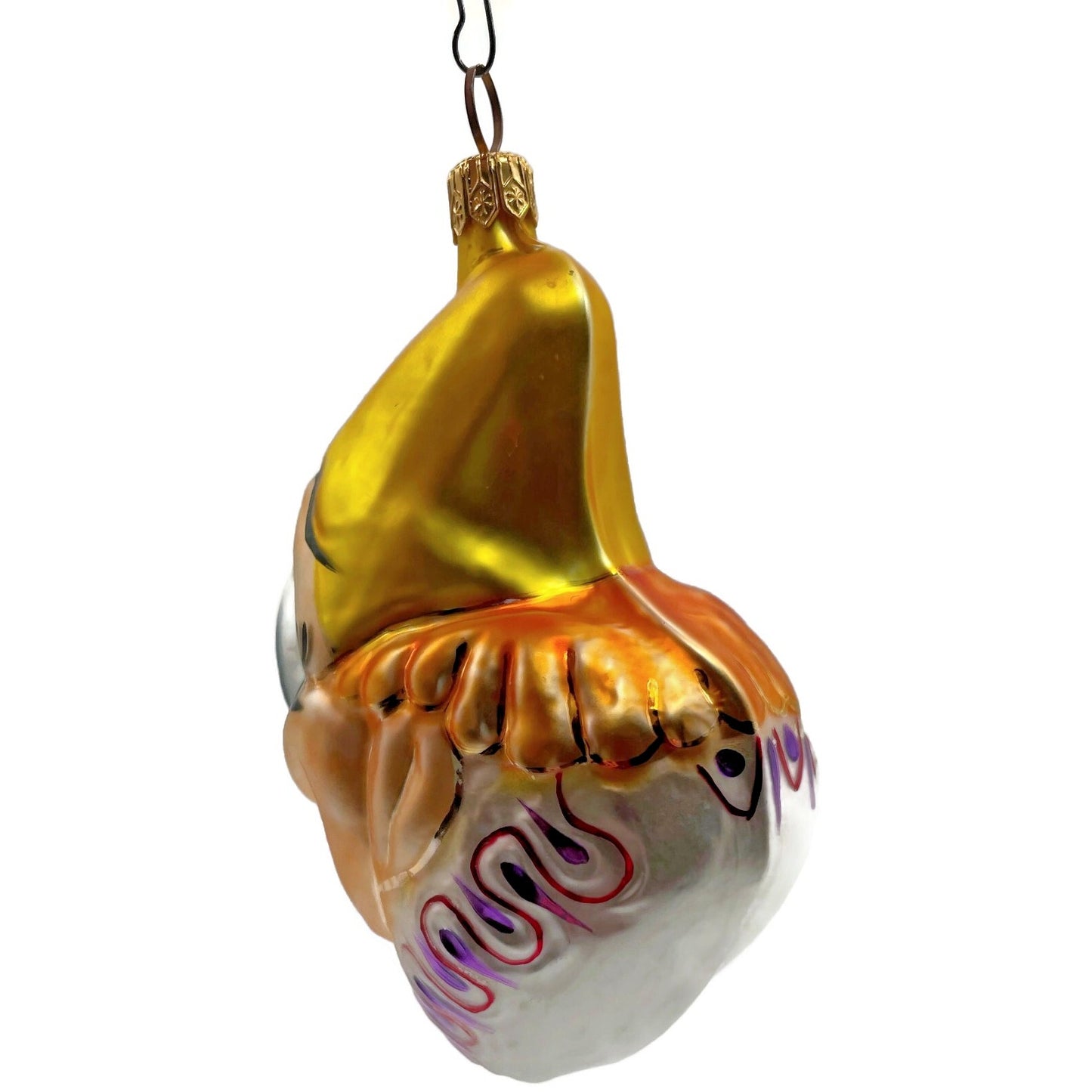 Christopher Radko Ornament Smiley Circus Clown Head Christmas Tree Decor 94-52