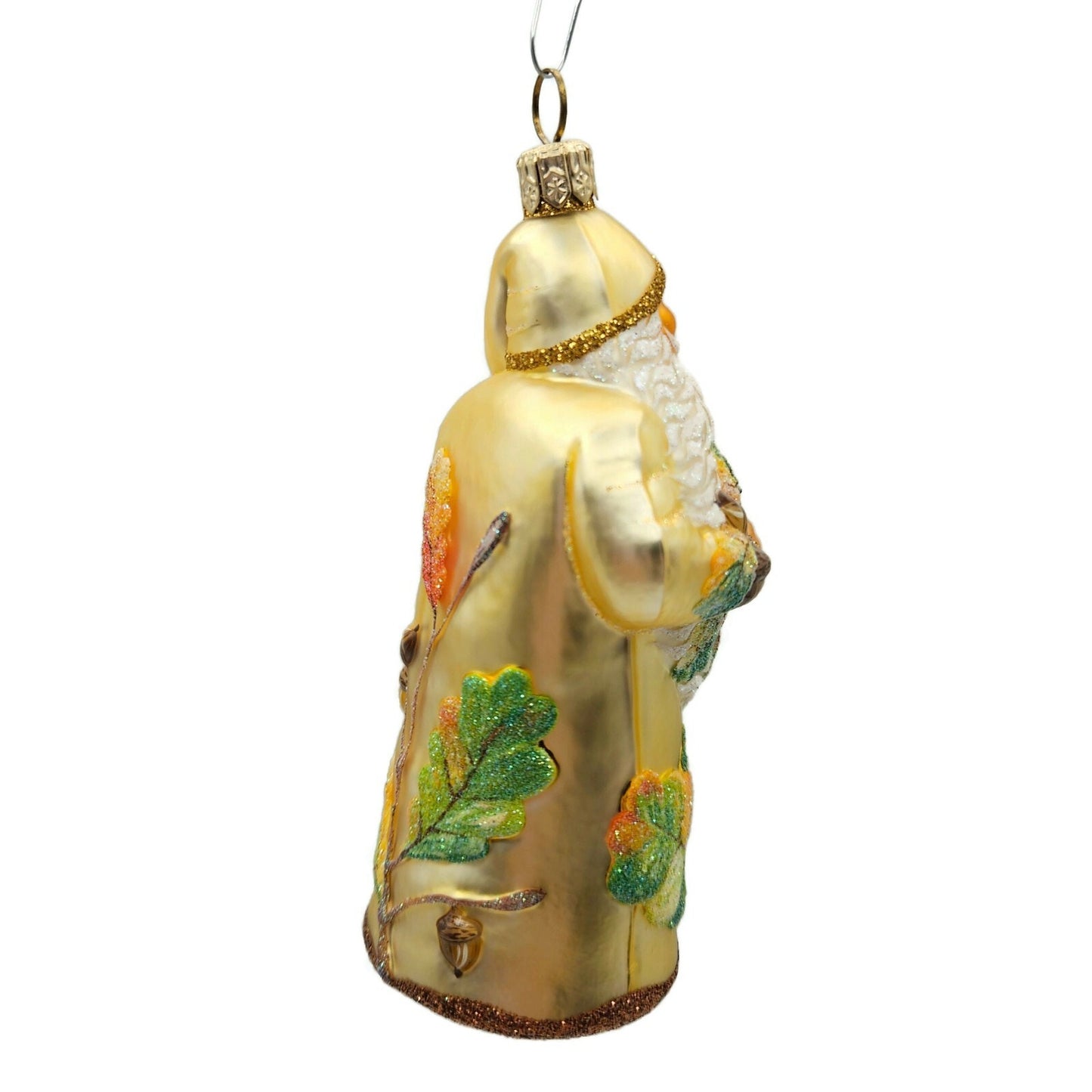Patricia Breen From Little Acorns Gold Santa Claus Fall Christmas Tree Ornament