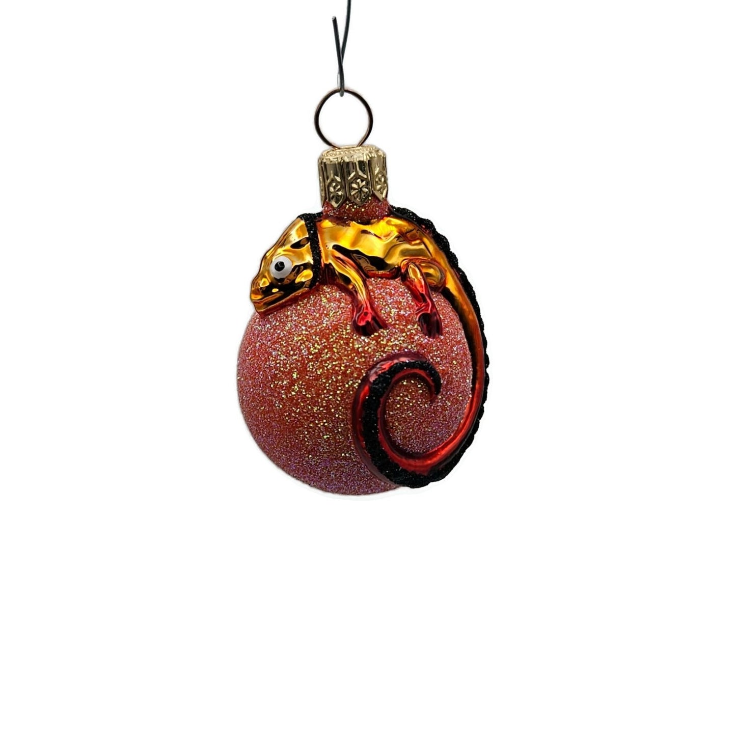 Patricia Breen Miniature Chameleon Halloween Jack O Lantern Christmas Ornament
