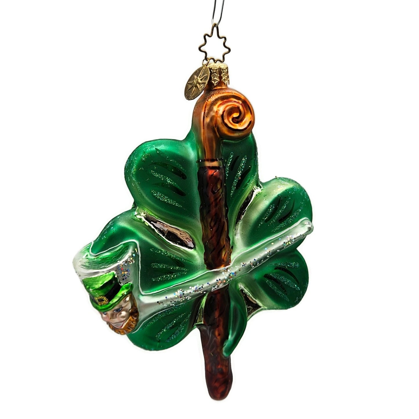 Christopher Radko Shillelaghans Clover Leaf St Patricks Tree Ornament 0103600