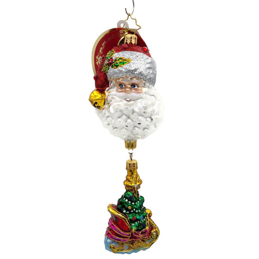 Christopher Radko Santas Magic Sleigh Christmas Tree Holiday Ornament 1021278