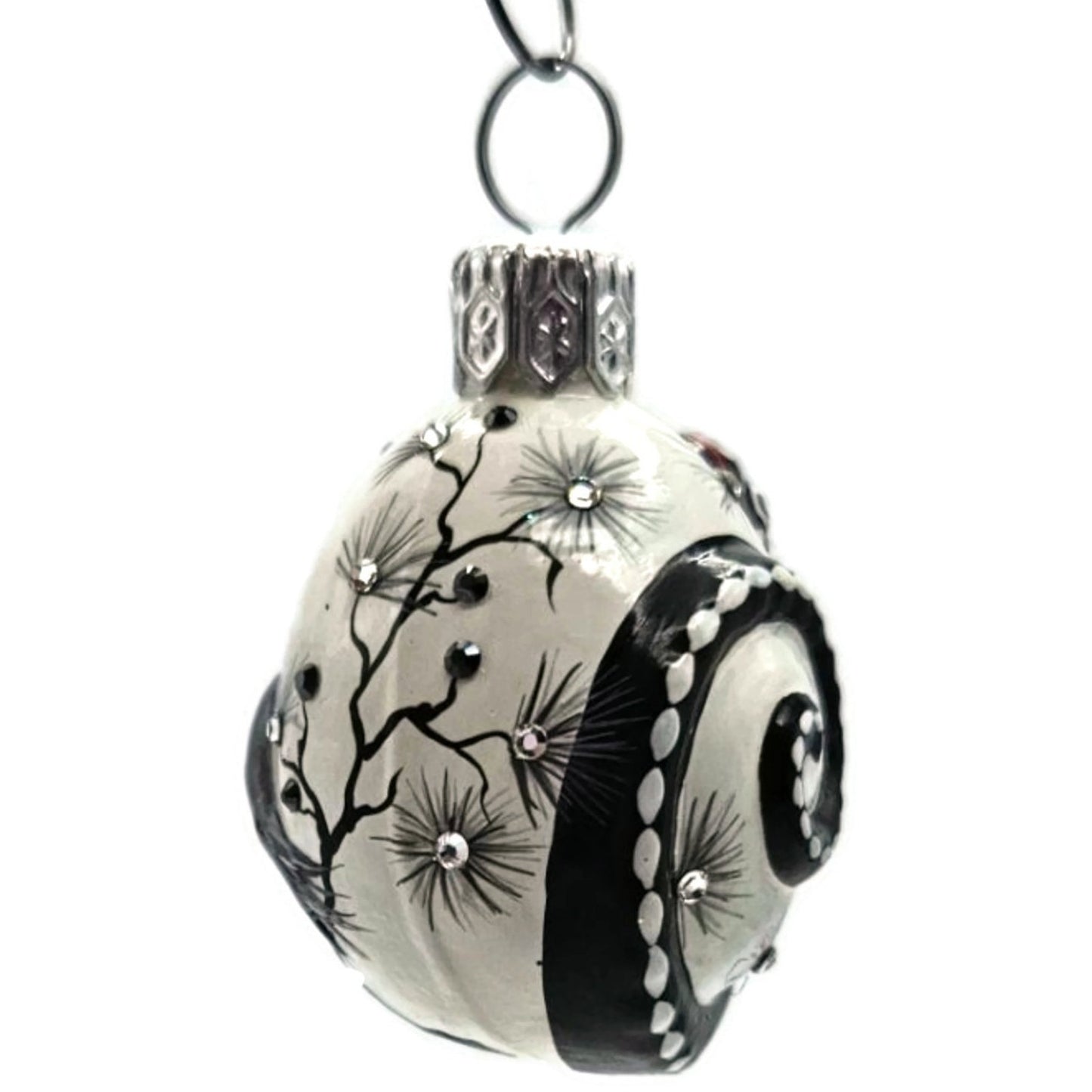 Patricia Breen Springtime Chameleon Black Bird Spring Christmas Tree Ornament