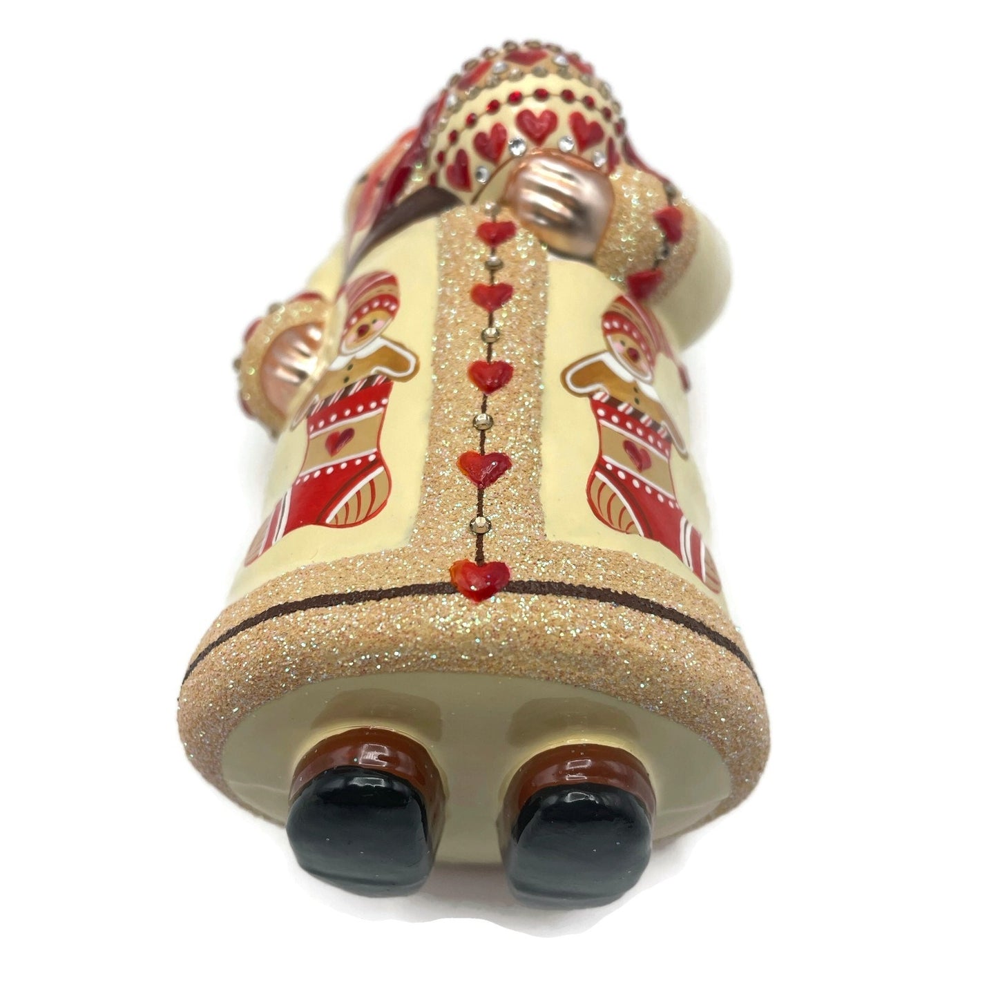Patricia Breen Splendid Santa Gingerbread Hearts Christmas Holiday Tree Ornament