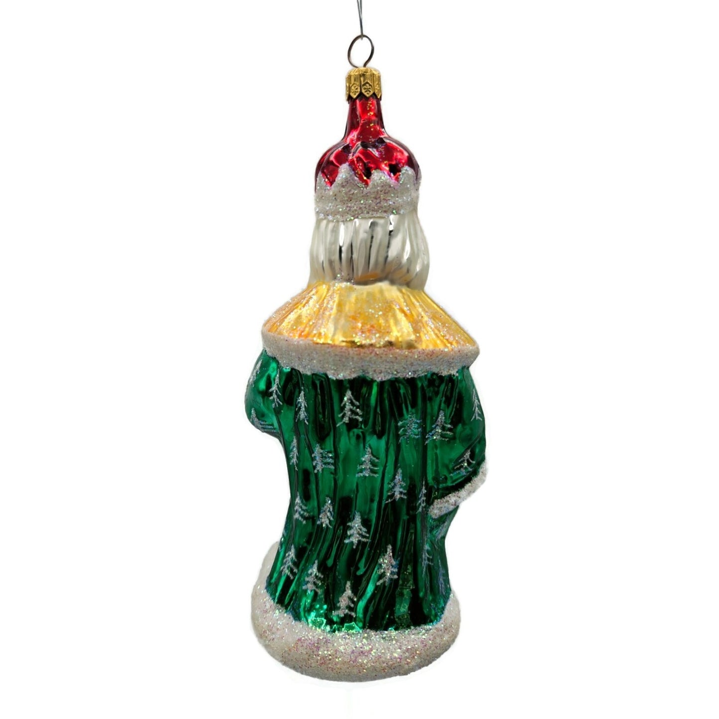 Christopher Radko Christmas King Santa Claus Ornament Green Robe Tree 96-147-B