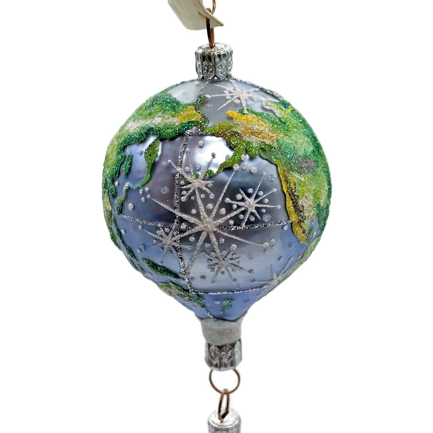 Patricia Breen Ornament As Above So Below Santa Balloon Globe Earth Christmas