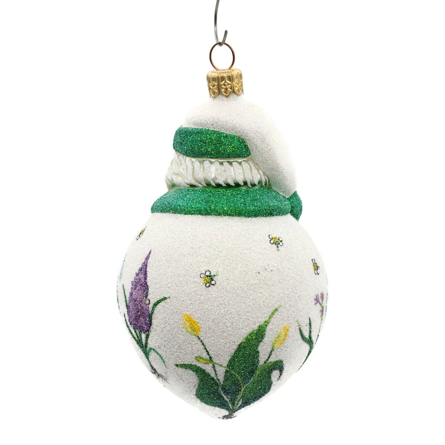 Patricia Breen Santa Poeticus Day Flowers Bees Pearl Spring Christmas Ornament