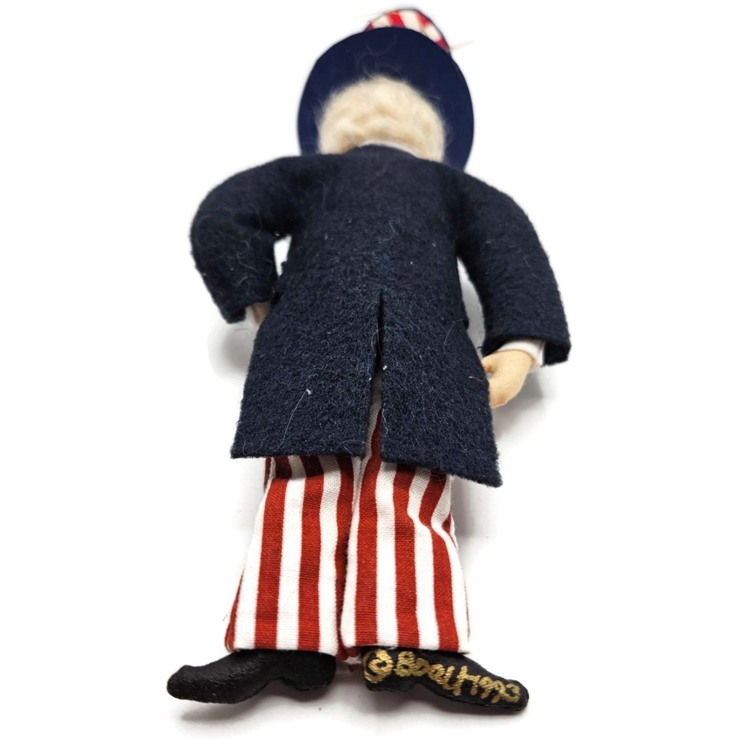 Gladys Boalt Uncle Sam Patriotic July 4th Fabric Christmas Tree Ornament 2769