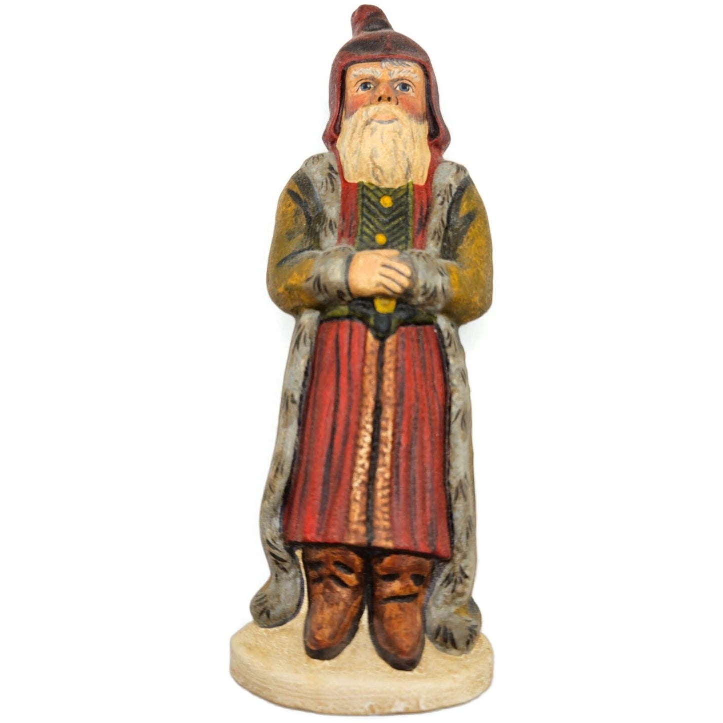 Vaillancourt Père Fouettard Cautionary Tale Chalkware Christmas Fok Art Figurine