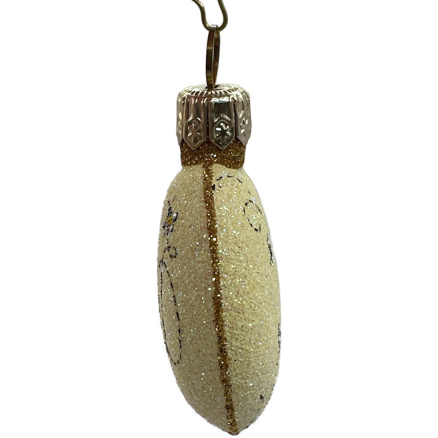 Patricia Breen Bee Medallion Glittered PBD Yellow Spring Christmas Tree Ornament