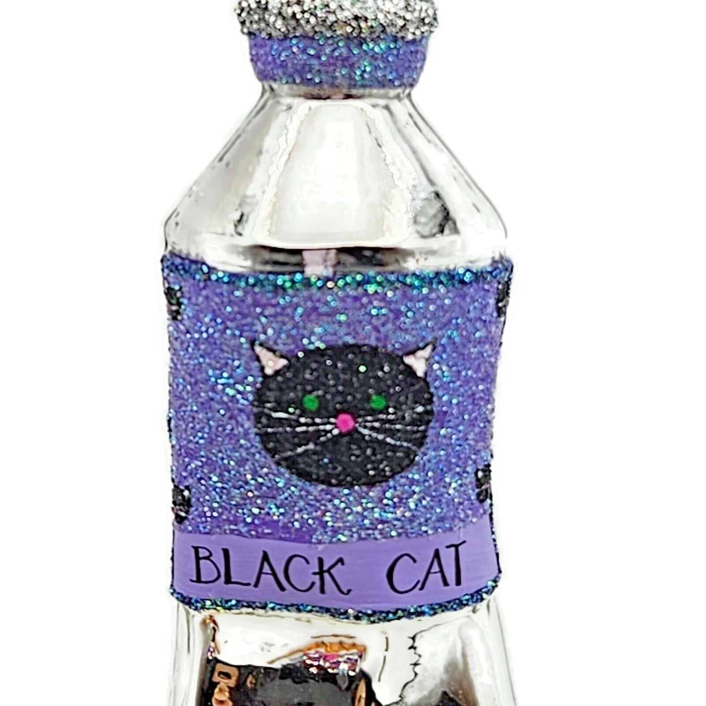 Patricia Breen Miniature Paint Tube Black Cat Halloween Christmas Tree Ornament