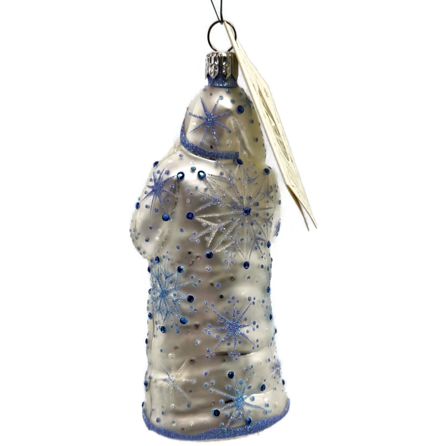 Patricia Breen Santa With Chameleon Jeweled Snowflakes Christmas Tree Ornament