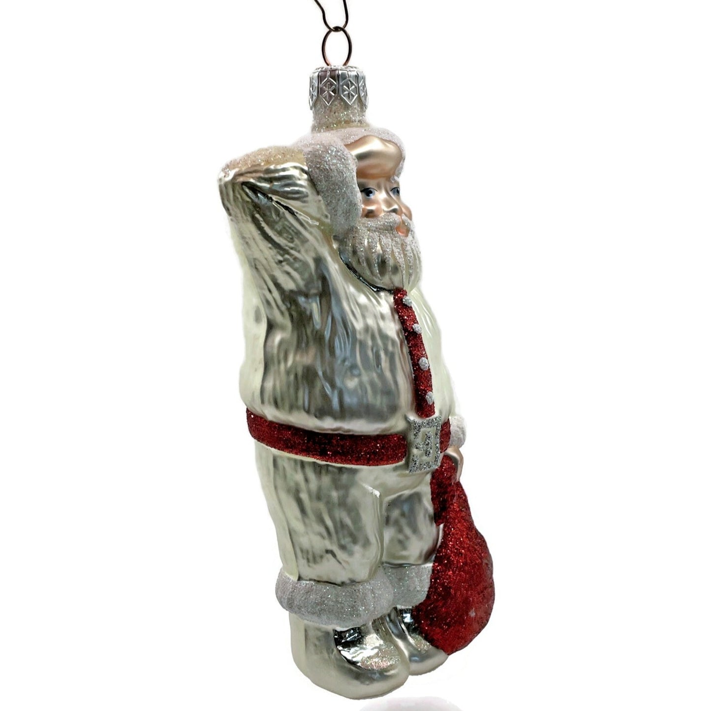 Patricia Breen A Santa for Thomas Pearl Red Bag Christmas Tree Ornament