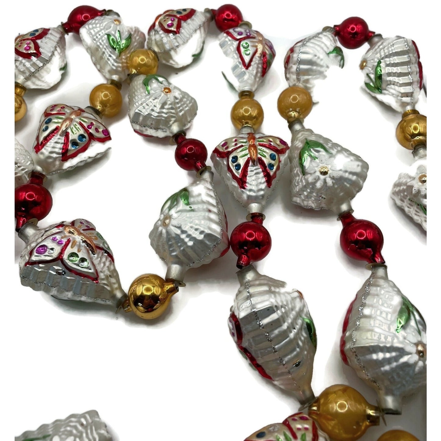 Christopher Radko Alpine Wings Butterfly Flower Christmas Tree Garland 93-086-0