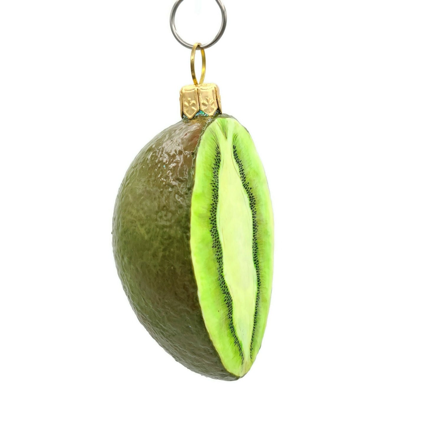 Patricia Breen Demi Egg Kiwi Green Velvet Fruit Food Holiday Ornament