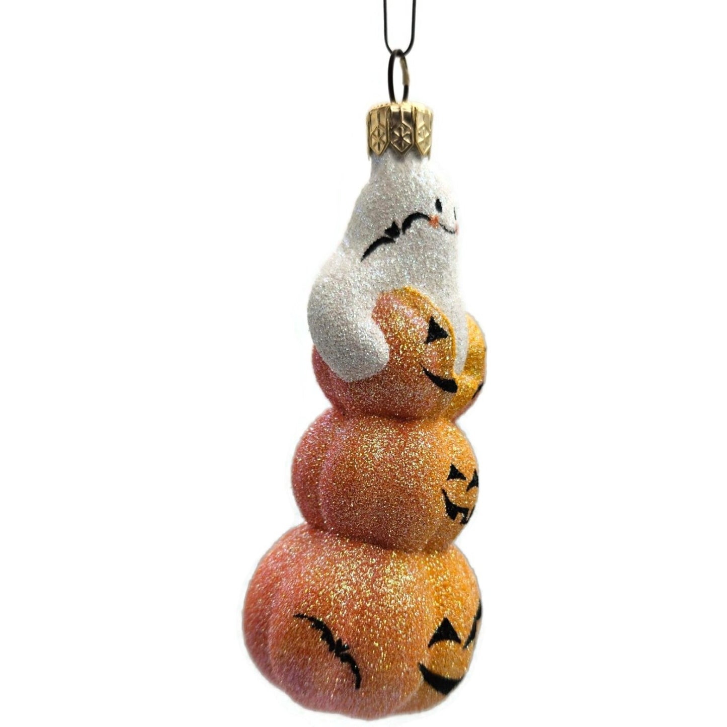 Patricia Breen Oooooohhhhhh Ghost Orange Pearl Halloween Christmas Ornament