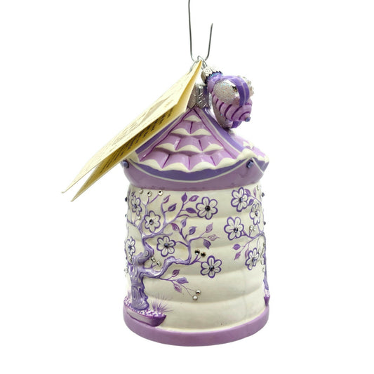 Patricia Breen Zenskep Chinoiserie Violet Beehive Christmas Holiday Ornament