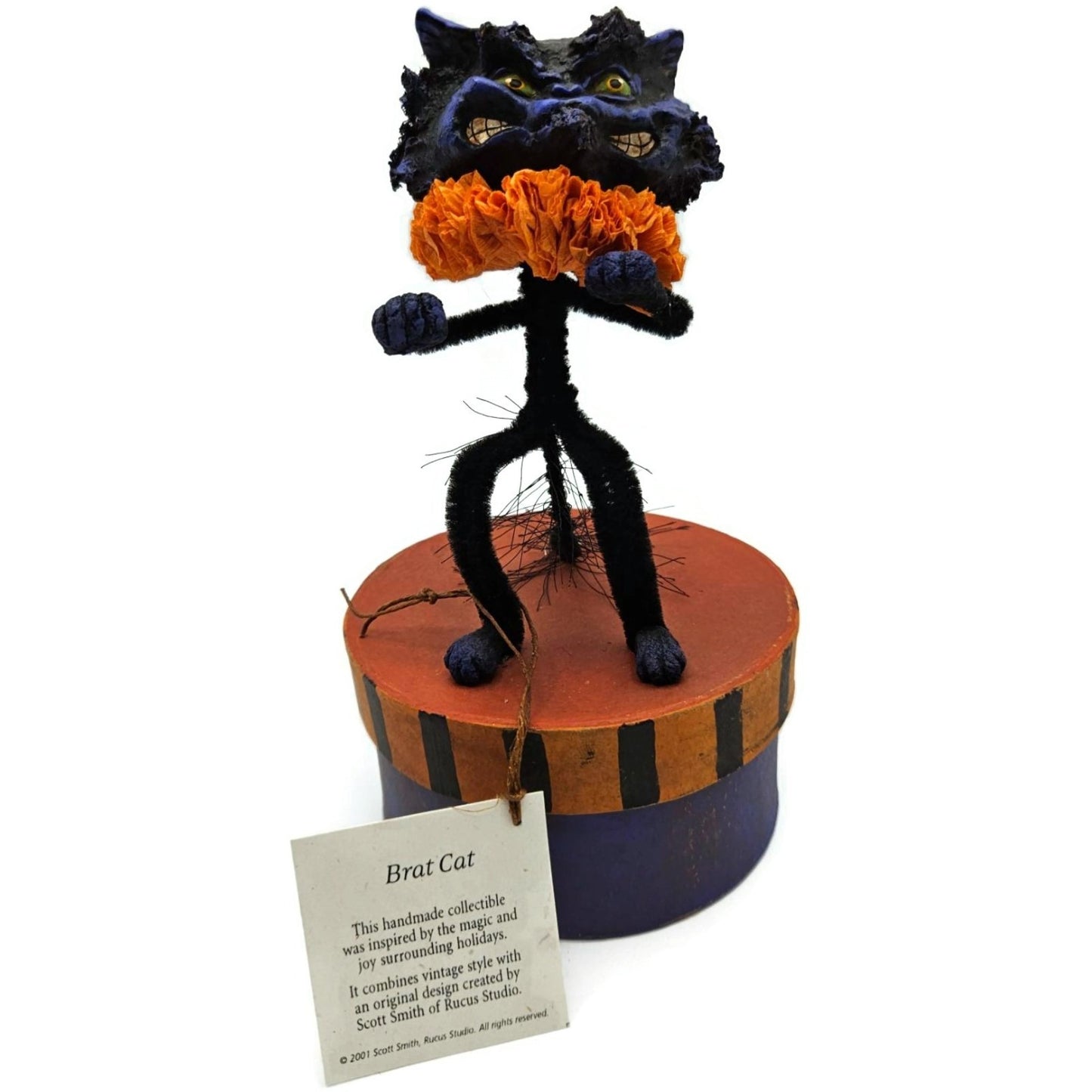 Rucus Studio Scott Smith Brat Cat Halloween Purple Black Figure Candy Box Decor