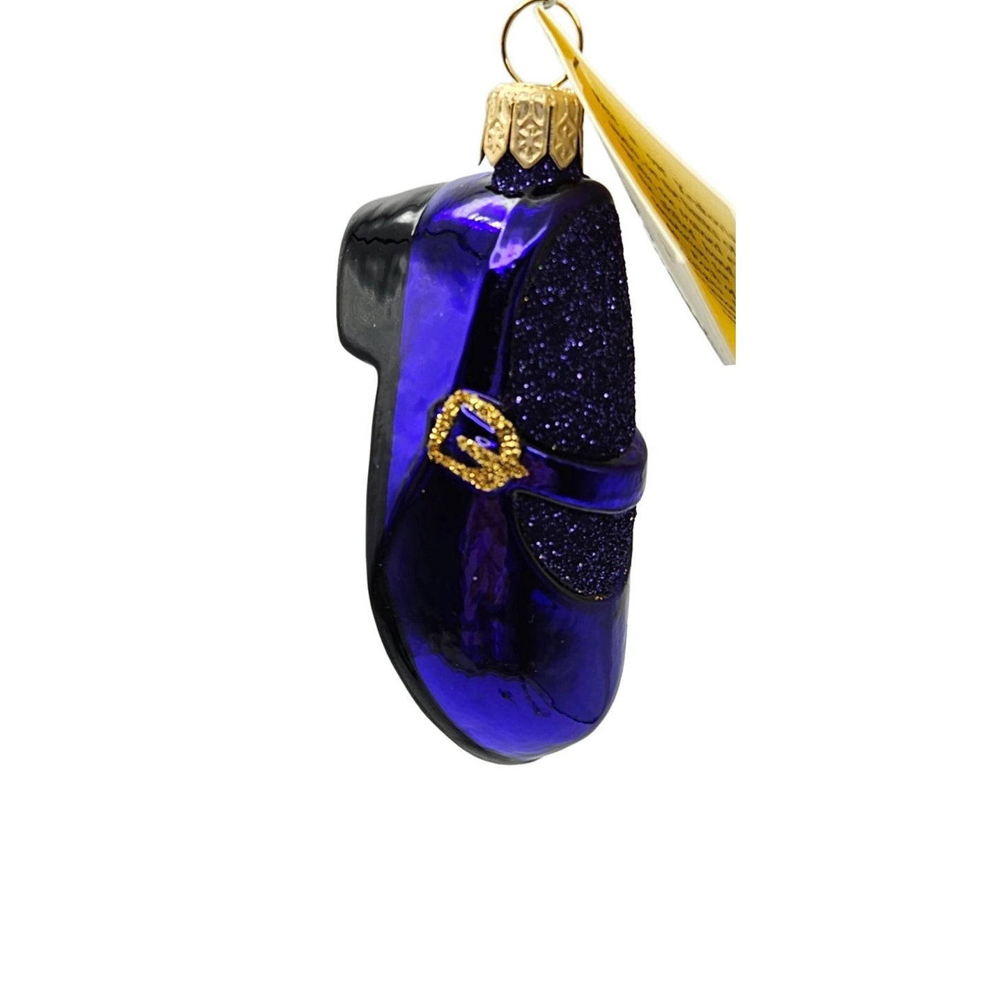 Patricia Breen Little Ones Shoe Purple Glittered Christmas Holiday Tree Ornament