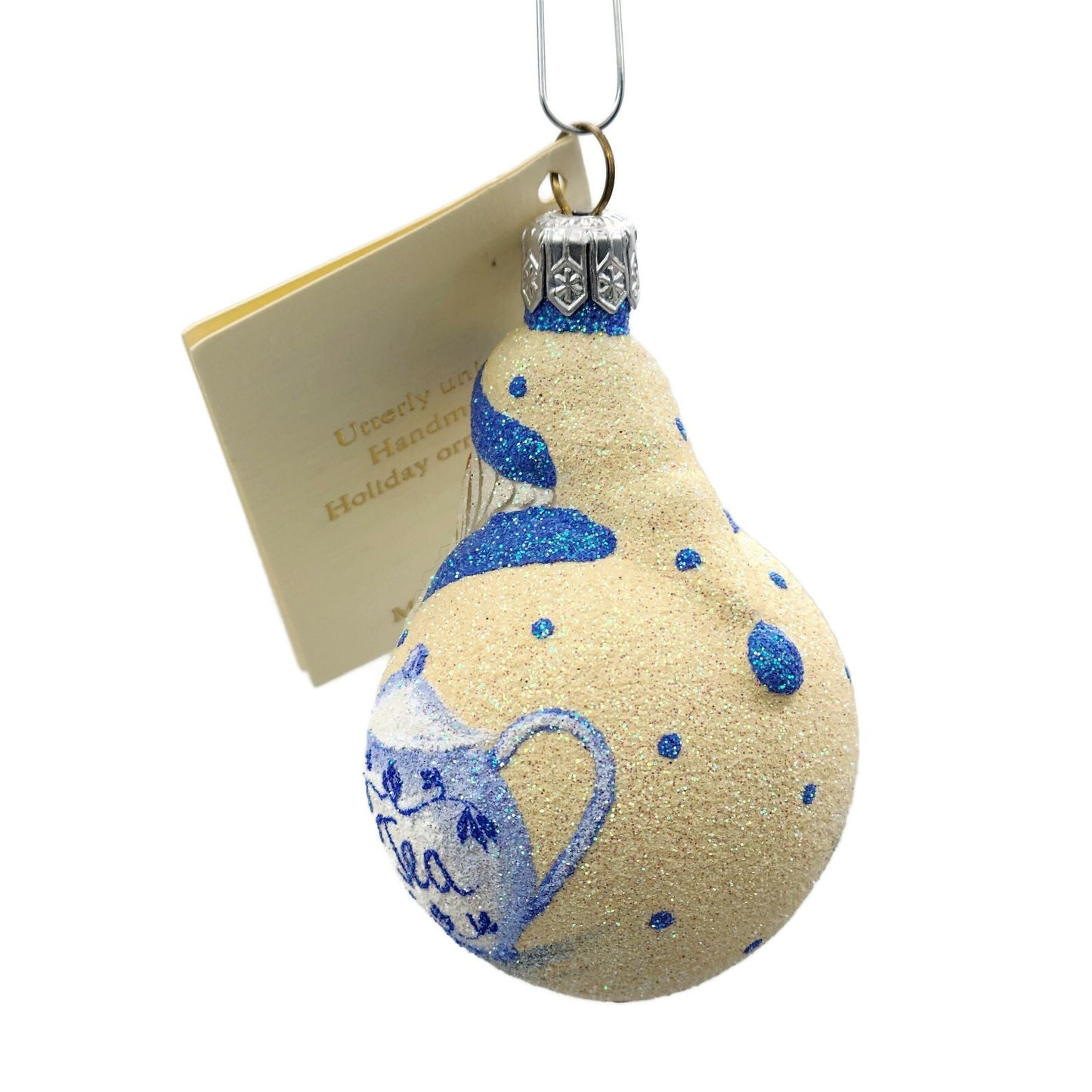 Patricia Breen Miniature Santa du Monde Tea Party Christmas Tree Ornament Boston