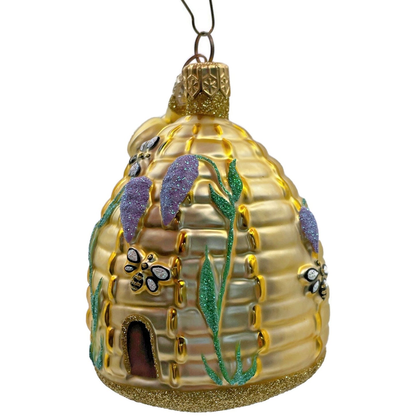 Patricia Breen Wisteria Beeskep Lavender Bee Flowers Spring Christmas Ornament