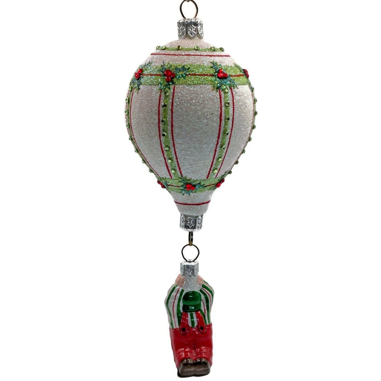 Patricia Breen Ornament Miniature Balloon Boy Holly Topiary Christmas Tree Decor