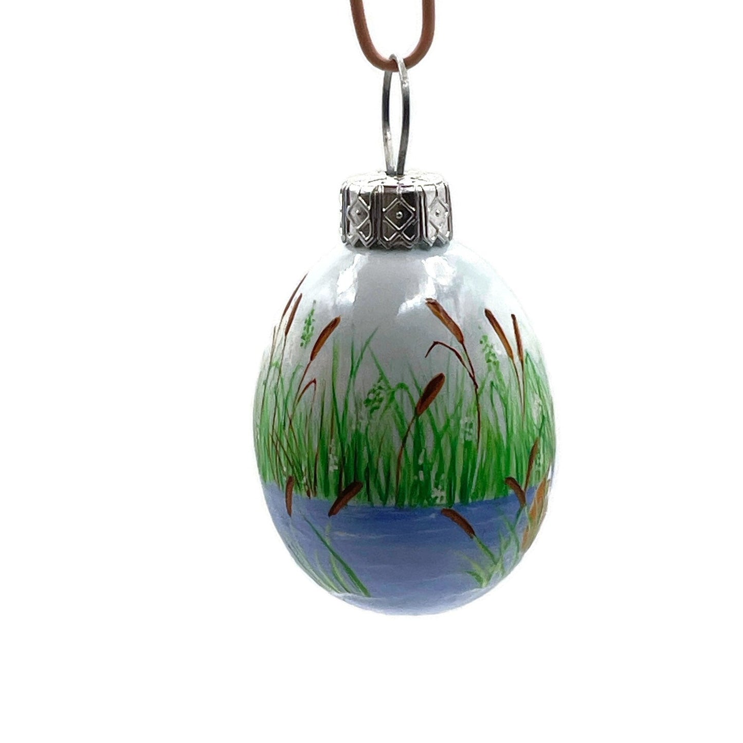 Patricia Breen Miniature Egg Questing Bunny Boat Easter Christmas Tree Ornament