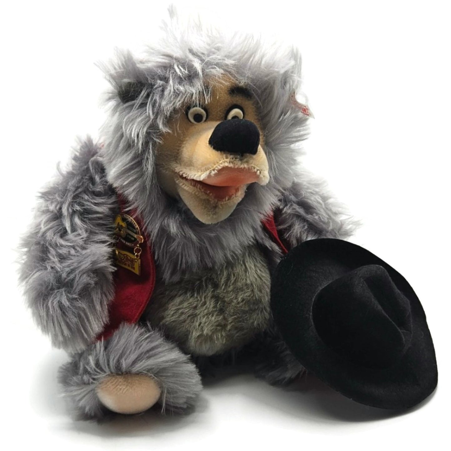 Steiff Bear Walt Disney World Big Al Teddy Bear Plush Toy Gray Limited Edition