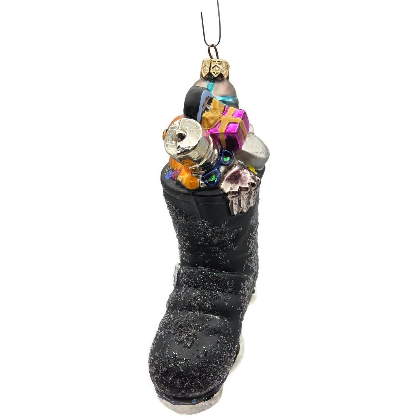 Christopher Radko Harley Davidson Biker Boot Glass Christmas Ornament 97-HAR-04