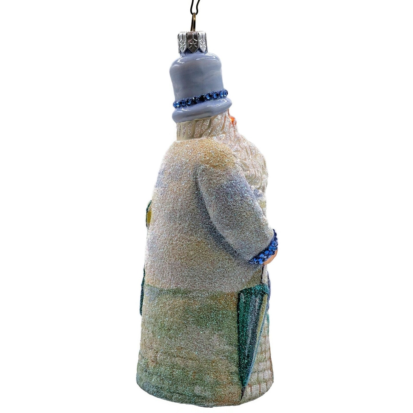 Patricia Breen Caillebotte Santa Rainy Paris Street AIC Christmas Tree Ornament